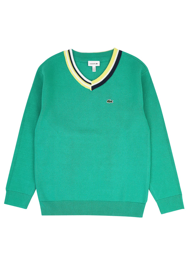 ViaMonte Shop | Lacoste bambino maglia verde in cotone