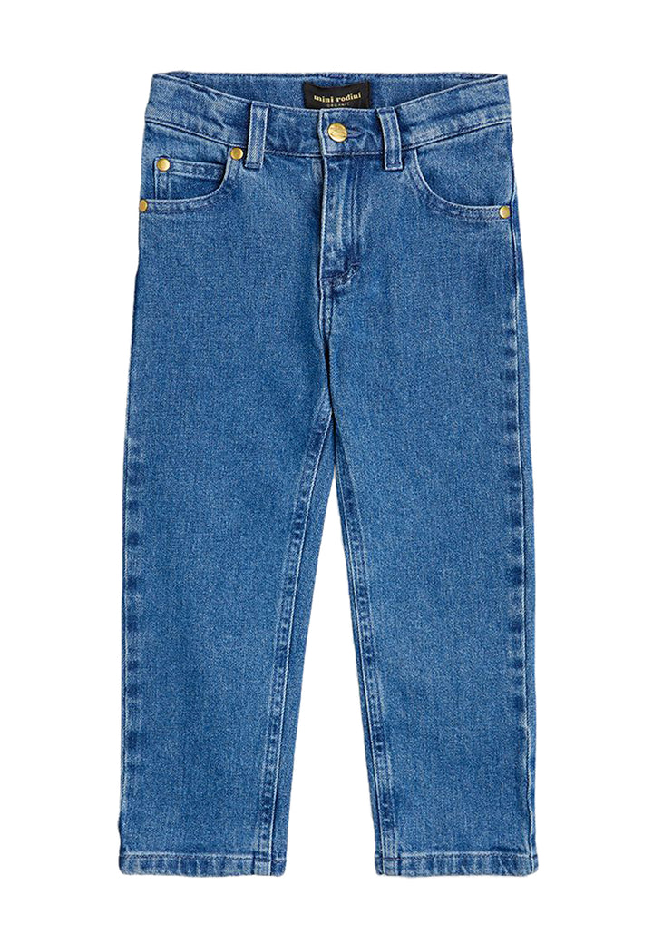 ViaMonte Shop | Mini Rodini bambino jeans straight blu in cotone biologico