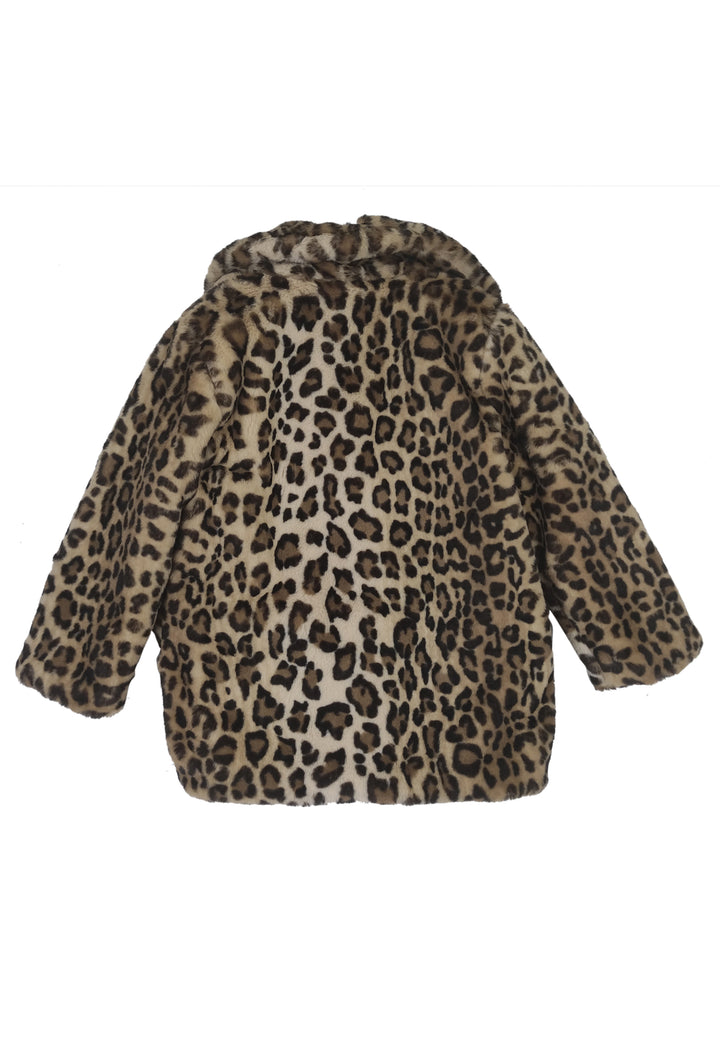 ViaMonte Shop | Miss Blumarine bambina giacca in eco pelliccia animalier