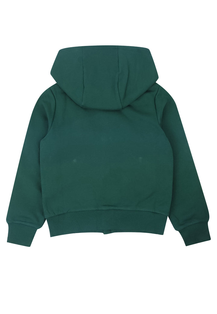 ViaMonte Shop | Moncler Enfant felpa bambino verde in cotone e nylon
