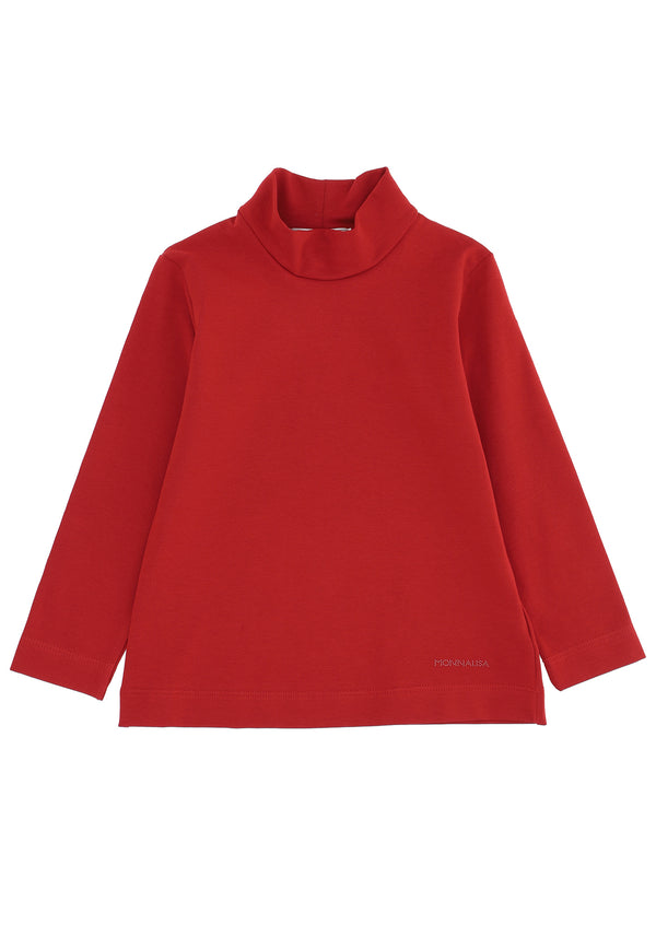 ViaMonte Shop | Monnalisa lupetto bambina rosso in jersey di cotone