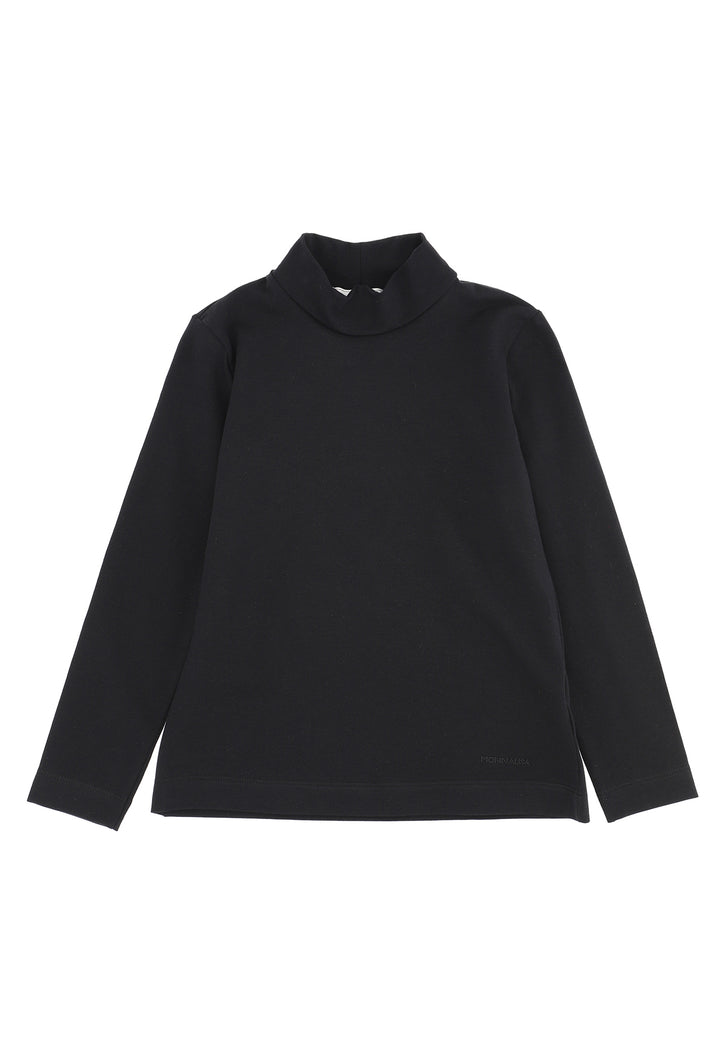 ViaMonte Shop | Monnalisa lupetto bambina nero in jersey di cotone