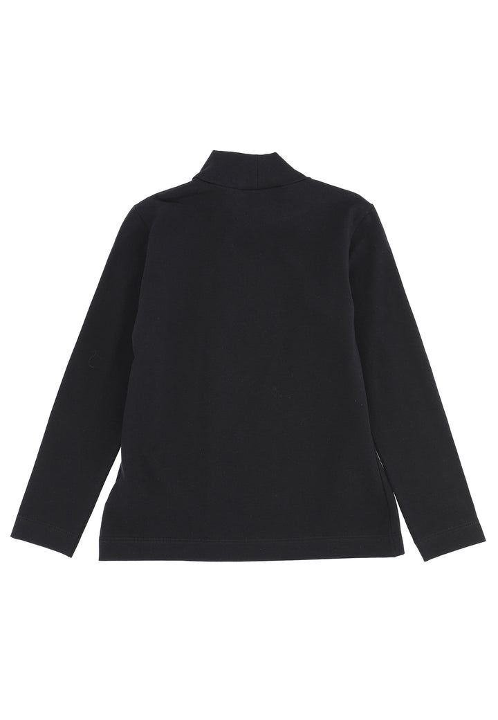 ViaMonte Shop | Monnalisa lupetto bambina nero in jersey di cotone