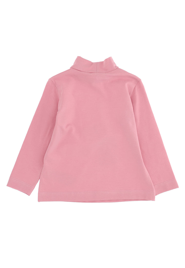 ViaMonte Shop | Monnalisa lupetto bambina rosa cipria in jersey di cotone