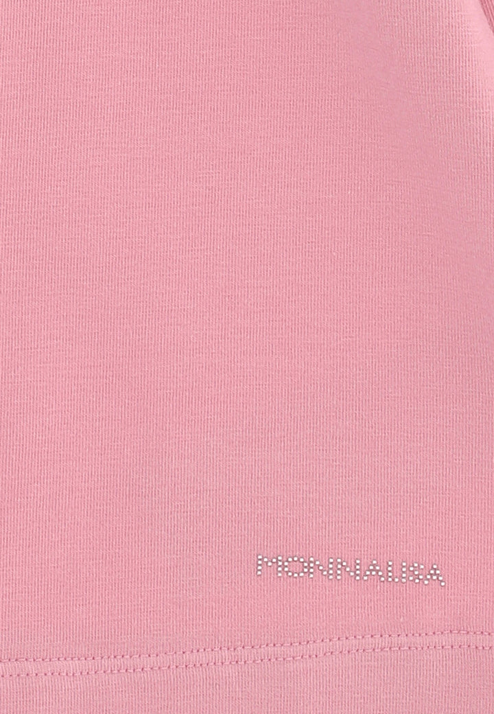 ViaMonte Shop | Monnalisa lupetto bambina rosa cipria in jersey di cotone