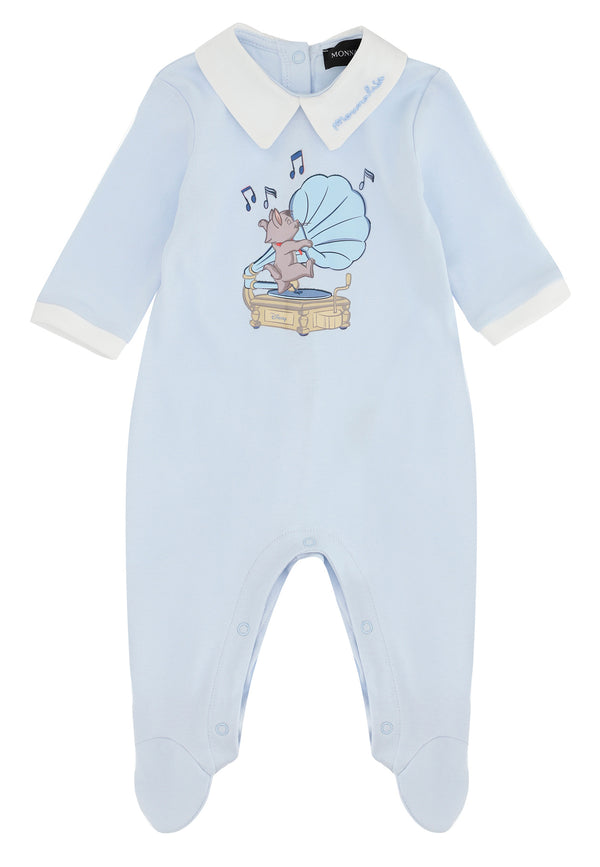 ViaMonte Shop | Monnalisa tutina baby boy celeste in cotone