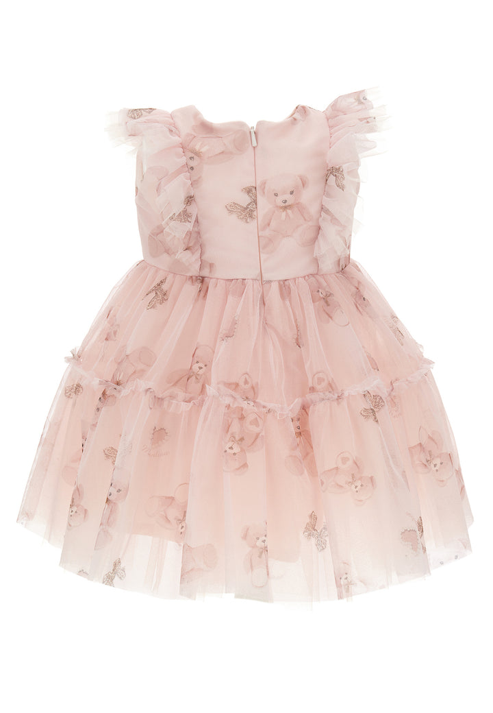 ViaMonte Shop | Monnalisa abito baby girl rosa in tulle stampato