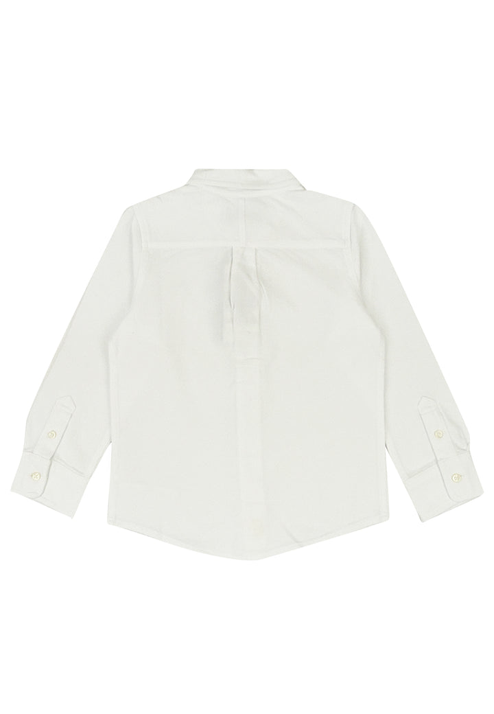 ViaMonte Shop | Ralph Lauren bambino camicia button down bianca in piquet di cotone