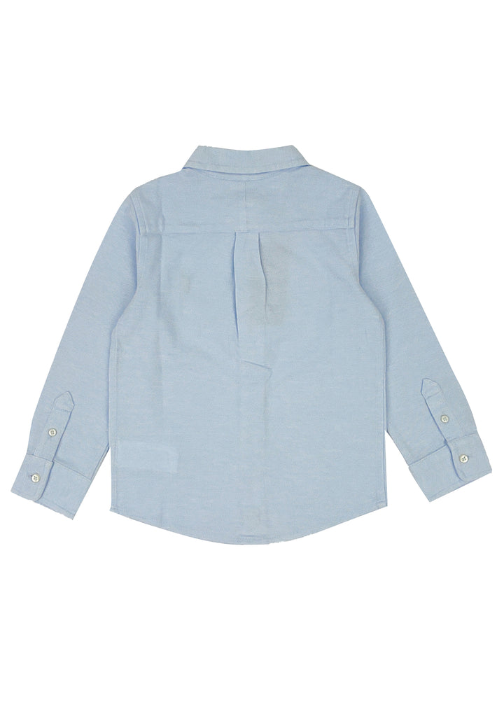 ViaMonte Shop | Ralph Lauren teen camicia button down azzurra in piquet di cotone