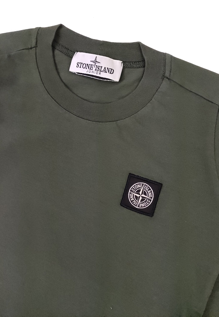 ViaMonte Shop | Stone Island t-shirt verde bambino oliva in cotone