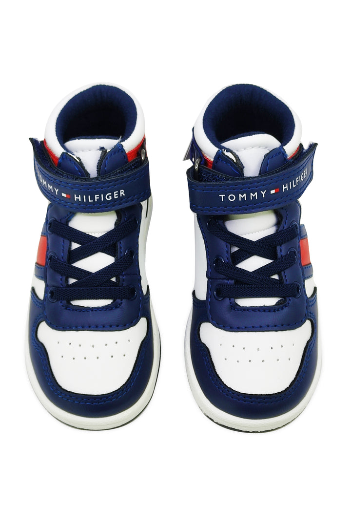 ViaMonte Shop | Tommy Hilfiger bambino sneakers alta color block in similpelle