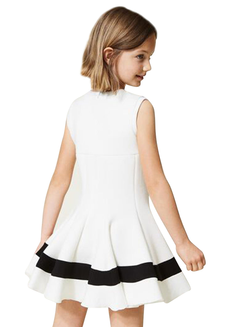ViaMonte Shop | Twin Set bambina abito bianco in neoprene