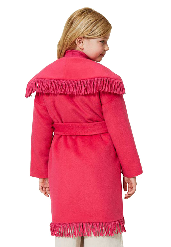 ViaMonte Shop | Twin Set bambina cappotto in panno fucsia