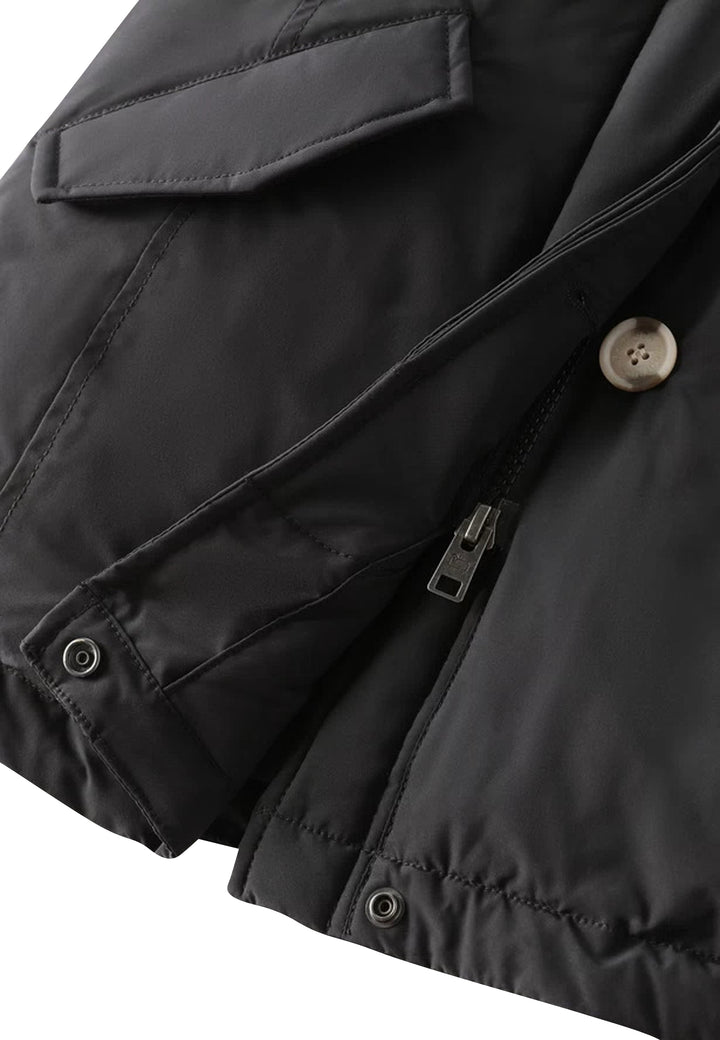 ViaMonte Shop | Woolrich kids giacca teen Luxury Arctic Cashmere Parka in tessuto idrorepellente black