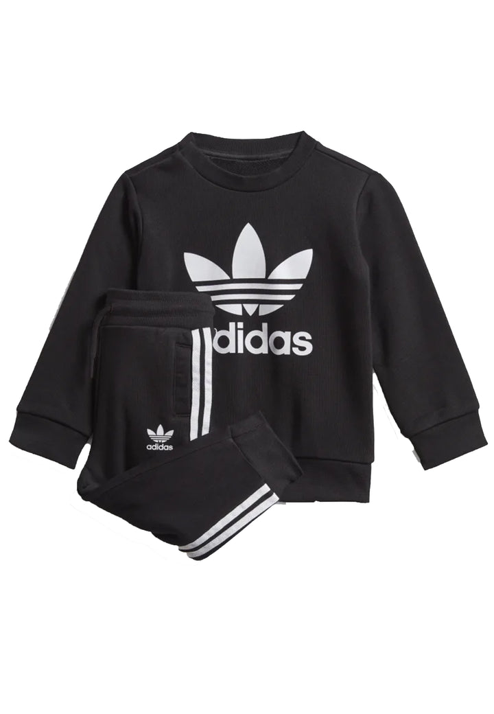 ViaMonte Shop | Adidas tuta nera bambino in cotone
