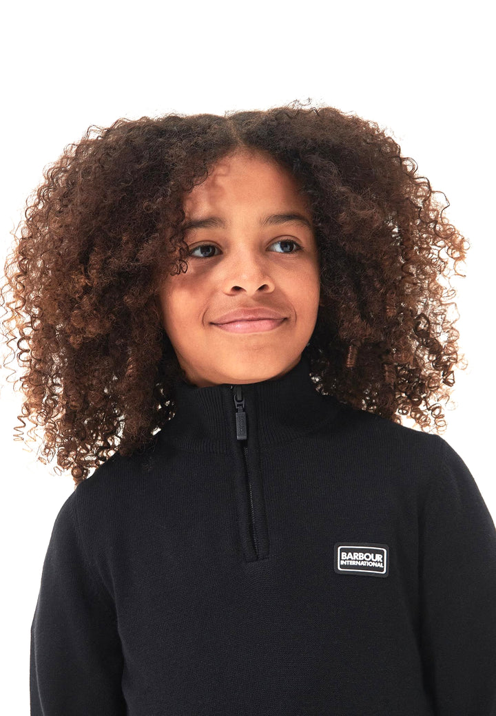ViaMonte Shop | Barbour Kids maglia nera bambino in cotone