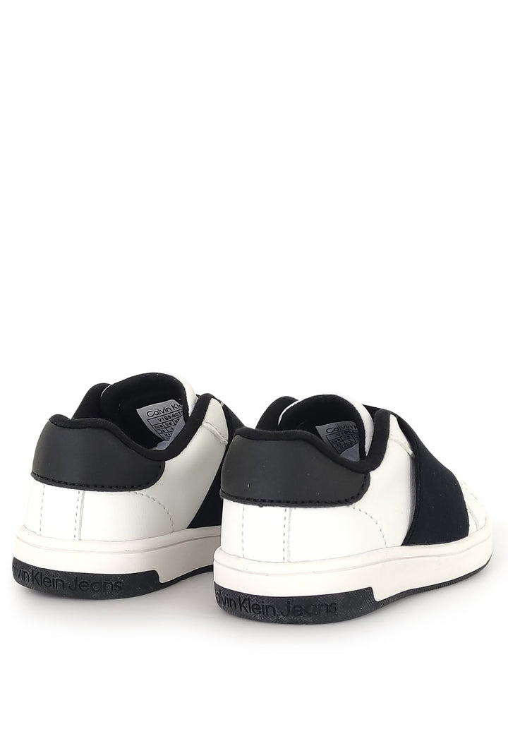 ViaMonte Shop | Calvin Klein Jeans sneakers bianca bambino in simil pelle