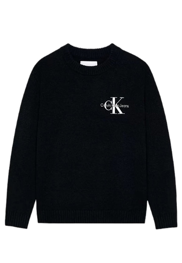 ViaMonte Shop | Calvin Klein Jeans maglia nera bambino in cotone