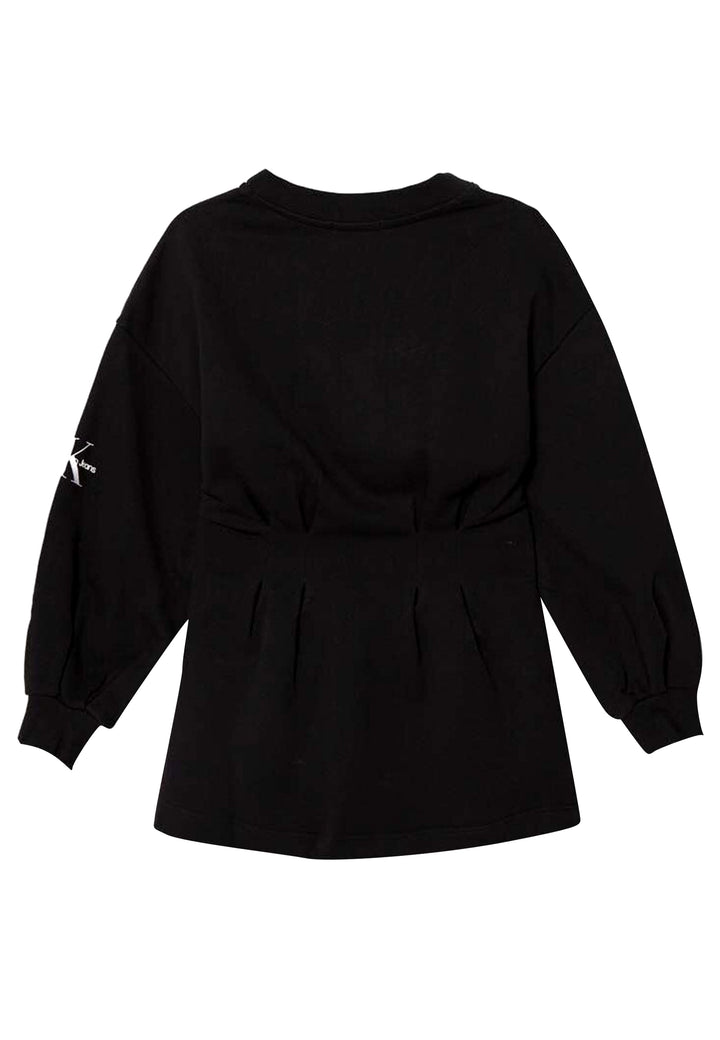 ViaMonte Shop | Calvin Klein maglia cardigan nera bambina in cotone