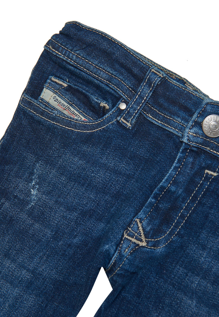 ViaMonte Shop | Diesel Kid jeans D-Slinkie-B blu neonato in cotone