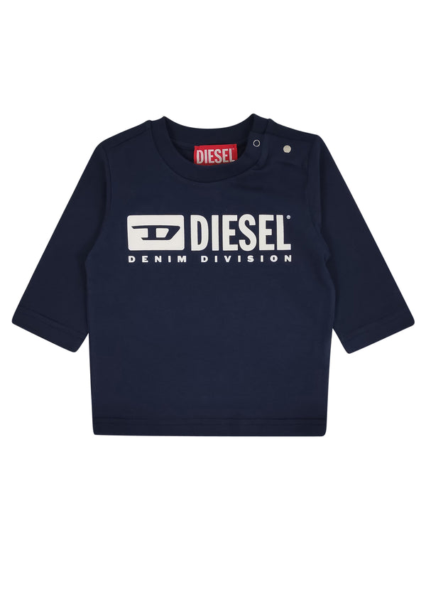 ViaMonte Shop | Diesel Kid t-shirt blu neonato in cotone