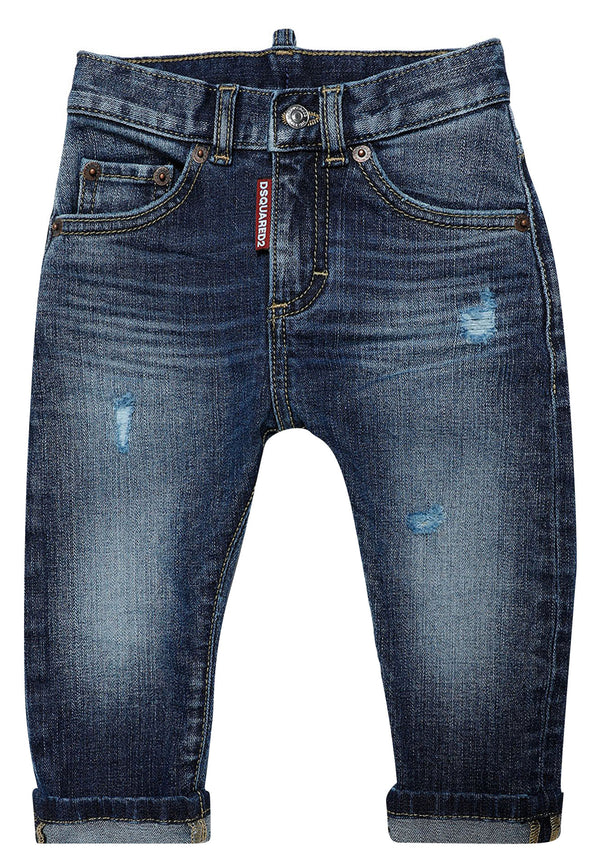 ViaMonte Shop | Dsquared2 jeans blu neonato in denim