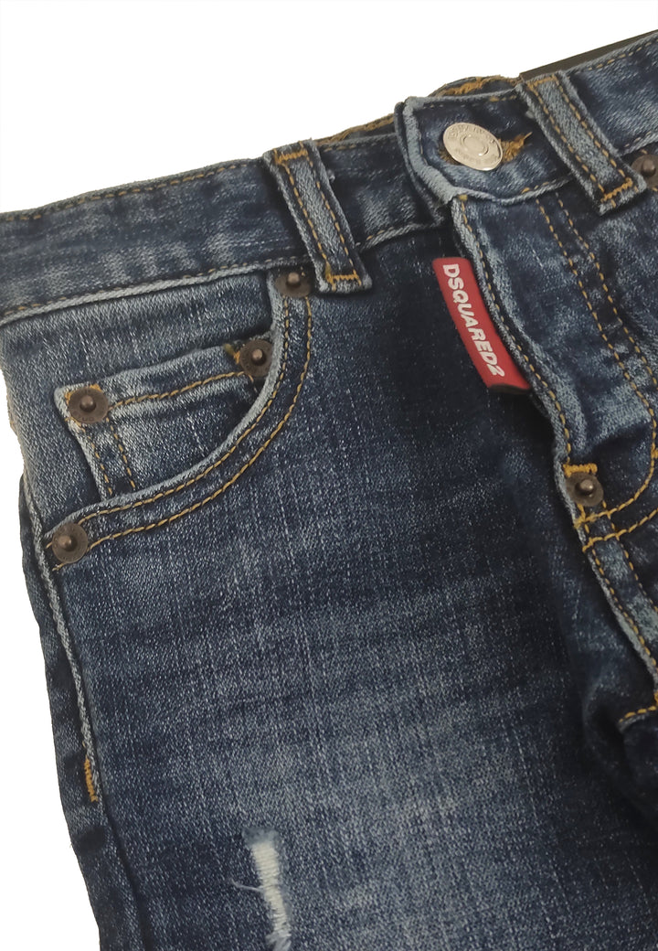 ViaMonte Shop | Dsquared2 cool guy jeans blu bambino in denim di cotone