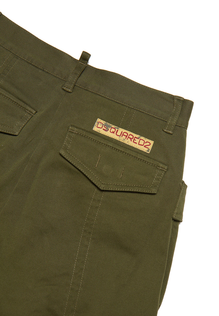 ViaMonte Shop | Dsquared2 pantalone verde bambina in cotone