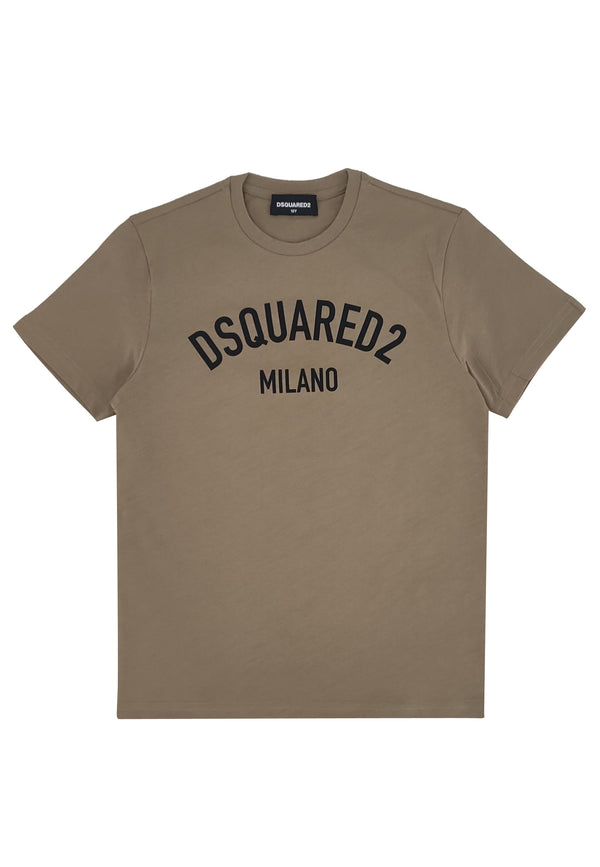 ViaMonte Shop | Dsquared2 t-shirt marrone bambino in cotone