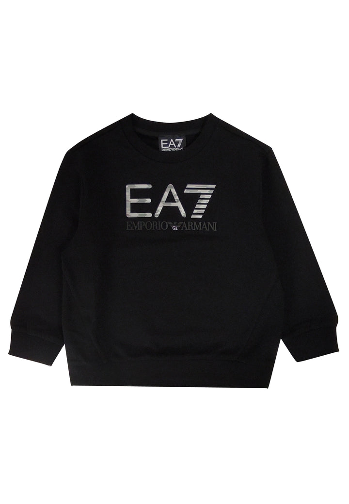 ViaMonte Shop | EA7 Emporio Armani felpa nera bambino in cotone