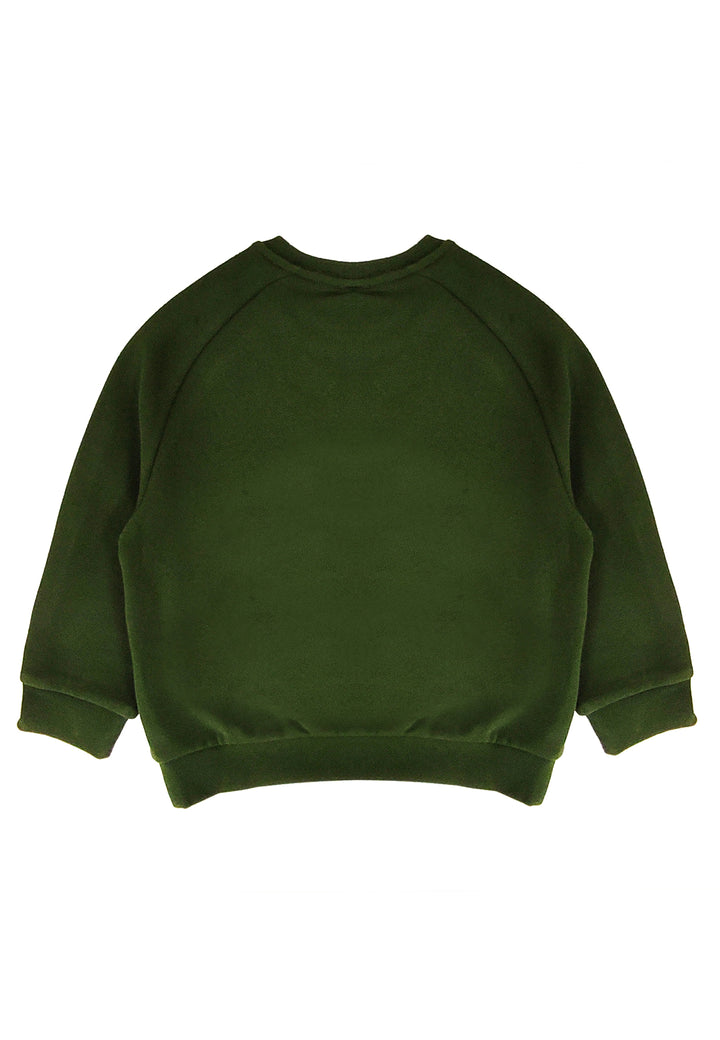 ViaMonte Shop | EA7 Emporio Armani felpa verde bambino in cotone