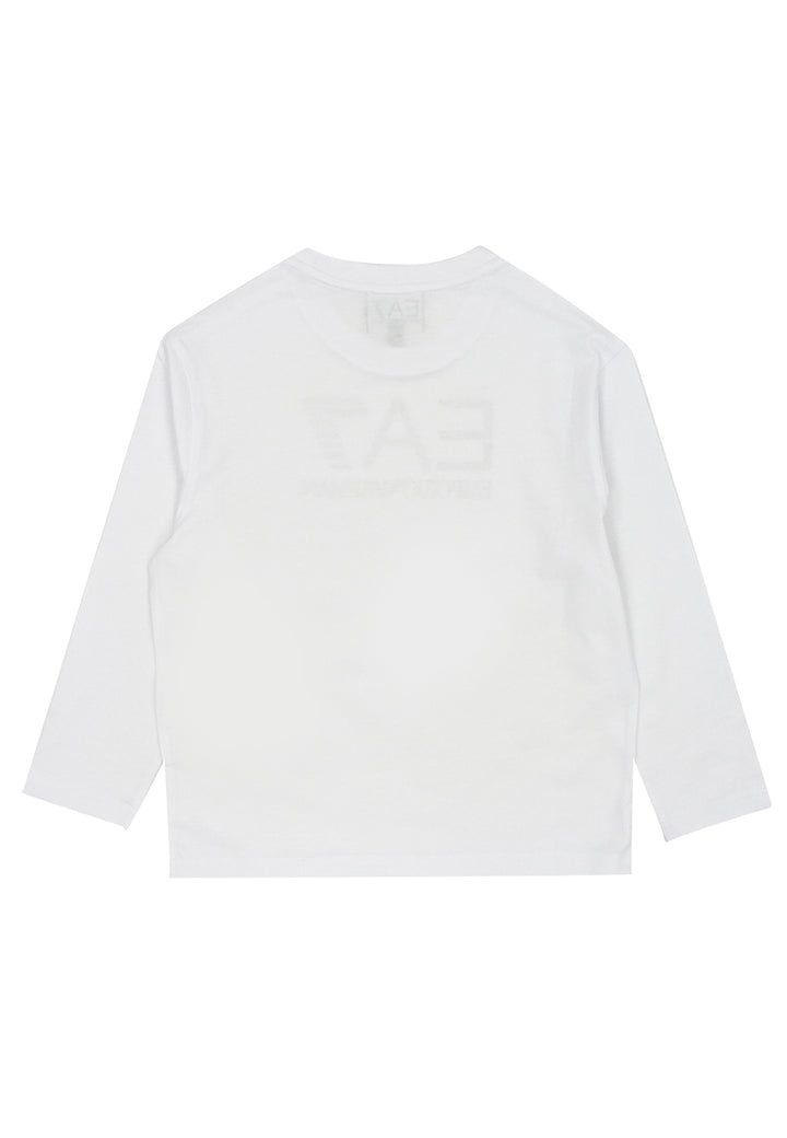 ViaMonte Shop | EA7 Emporio Armani t-shirt bianca bambino in cotone