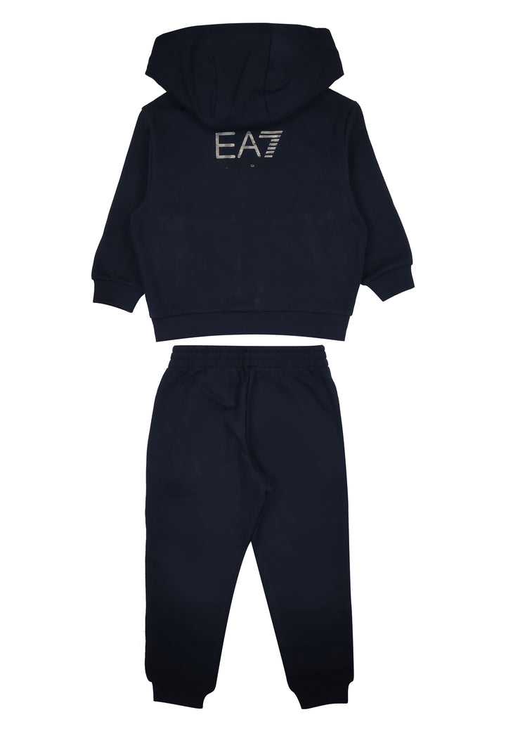 ViaMonte Shop | EA7 Emporio Armani tuta blu navy bambino in cotone