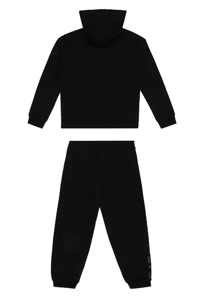 ViaMonte Shop | EA7 Emporio Armani tuta nera bambino in cotone