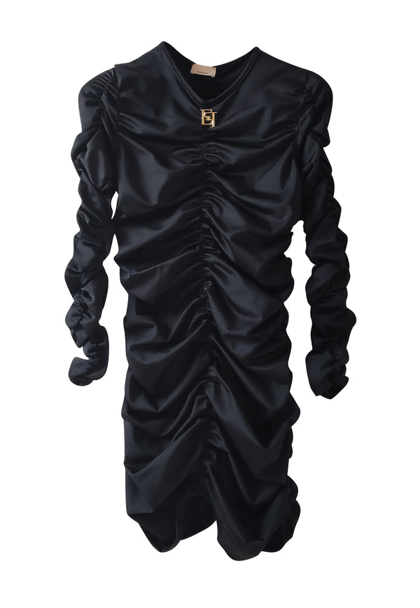 ViaMonte Shop | Elisabetta Franchi vestito nero bambina in lycra