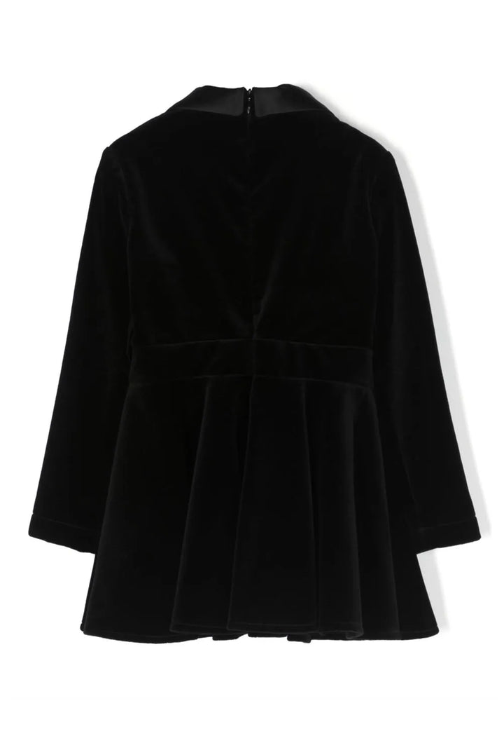 ViaMonte Shop | Elisabetta Franchi vestito nero bambina in velluto