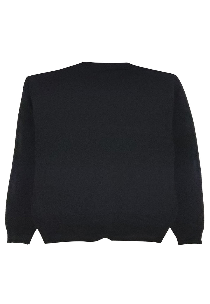 ViaMonte Shop | Elisabetta Franchi maglia cardigan nera in misto lana