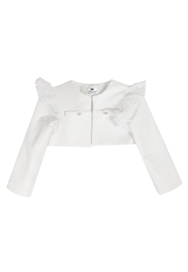 ViaMonte Shop | Elisabetta Franchi La Mia Bambina giacca panna neonata in nylon