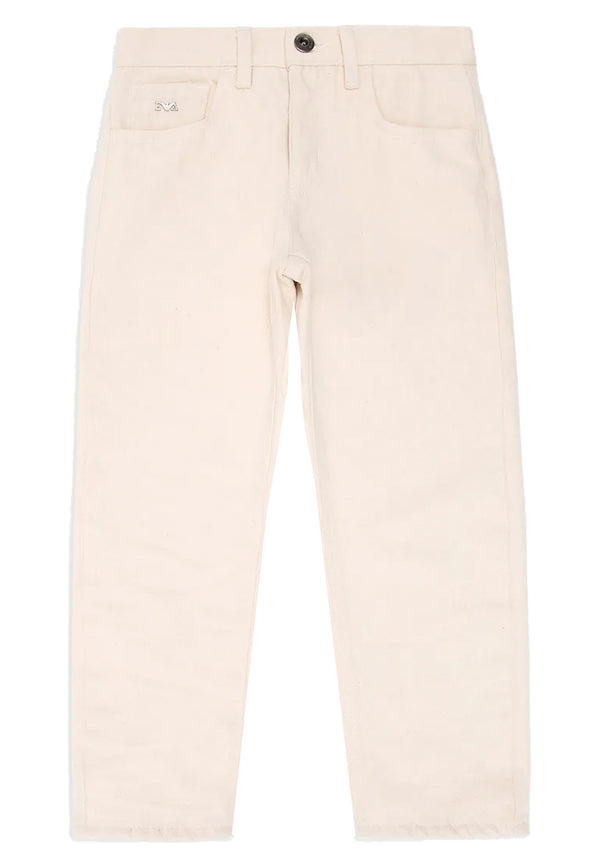 ViaMonte Shop | Emporio Armani jeans beige bambino in denim
