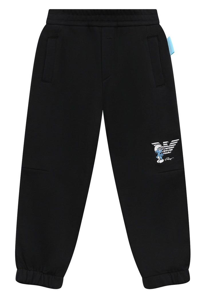 ViaMonte Shop | Emporio Armani pantalone sportivo blu bambino in cotone