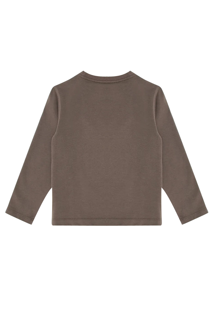 ViaMonte Shop | Emporio Armani t-shirt marrone bambino in cotone