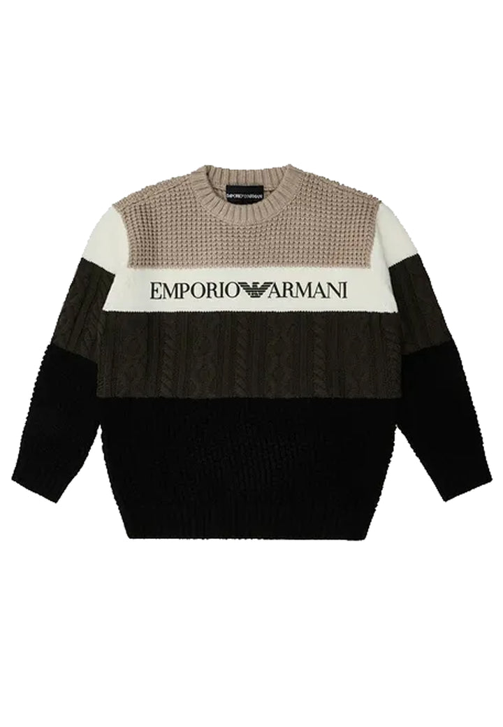 ViaMonte Shop | Emporio Armani maglia multicolor neonato in misto lana