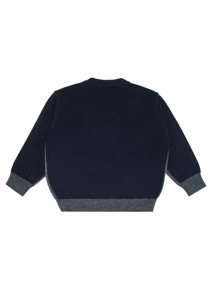 ViaMonte Shop | Emporio Armani maglia grigia neonato in misto lana