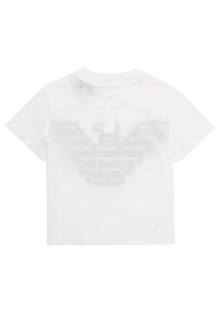 ViaMonte Shop | Emporio Armani t-shirt bianca neonato in jersey di cotone