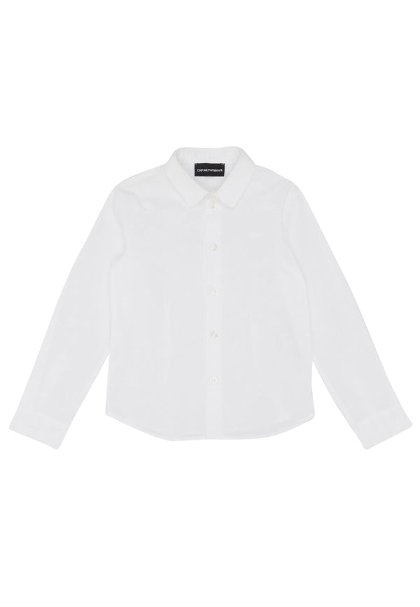 ViaMonte Shop | Emporio Armani camicia bianca bambino in misto cotone