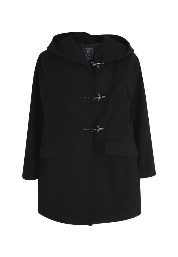 ViaMonte Shop | Fay cappotto nero bambina in lana