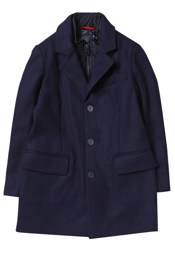 ViaMonte Shop | Fay cappotto blu navy bambino in lana vergine