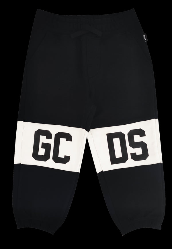 ViaMonte Shop | GCDS pantalone sportivo nero bambino in cotone