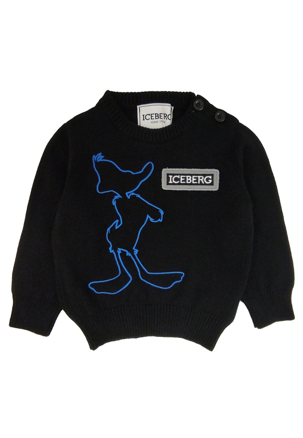 ViaMonte Shop | Icerberg maglia nera neonato in cotone