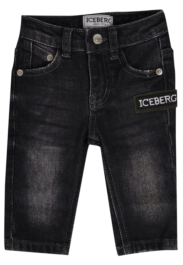 ViaMonte Shop | Iceberg jeans nero bambino in denim